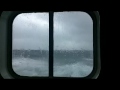 Rough seas on the Carnival Pride, Nov 5th 2011. Ocean view cabin turns into submarine view!