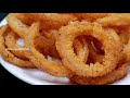 Onion Rings Recipe | ഒരിക്കൽ കഴിച്ചാൽ പിന്നെ പാത്രം കാലിയാകുന്നതേ അറിയുള്ളൂ 😋😋| Quick Tasty Snacks
