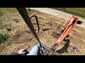 Kubota U17 Digging Swales