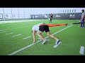 how to PERFECTLY set up for a 40 yard dash start... you're doing it WRONG!