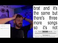 brat and it's the same but there's a ginger guy reacting to the album - Charli XCX - ALBUM REACTION