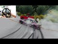 4K Assetto Corsa *MOZA R5 * DownHill Tandem Dousojin Touge - Nissan S13