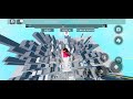 Climbing the vertex tower in Roblox parkour