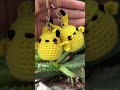 Crochet Pikachu Keychain 💛⚡️#pikachu #crochet  #handmade  #shorts #amigurumi #pokemon