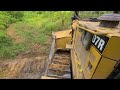 The Most Effective Way To Clean Plantations Using a Dozer, CAT D7R The Most Suitable Dozer