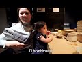 Behind the Counter at a Japanese Yakitori Shop of a 72 year old Master