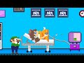 Super Mario Bros. but Mario vs 999 Baby Mario in Peach Pregnant Maze | Game Animation