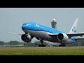 4K | 50 MINUTES of STORMY Planespotting at Amsterdam Airport Schiphol [EHAM/AMS]