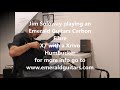 Jim Soloway demoing an Emerald Carbon Fibre X7 Guitar