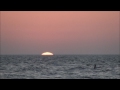 Sunset at Clearwater Beach, FL: the Sun disappears into the sea horizon in 2 minutes: HD 1080p