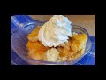 Simple Peach Dump Cake