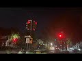 Multiple Asia style traffic lights and audio combos (Bush St)