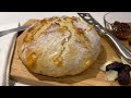 No-Knead Asiago Cheese Artisan Bread