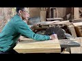 Mr Văn Builds Decorative Wall with Solid Ironwood TV Stand & Square Joints Crafts // Wood Furniture