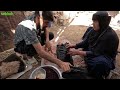 Beautiful nomadic traditions: making musk and milking goats:nomadic lifestyle of iran ,village life