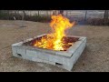 Fire Pit Burning