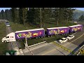 TRIPLE Trailer de TAKIS Fuego (Barcel) Intenta ganar al TREN Cascadia American Truck Simulator