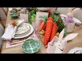 SPRING DECORATE WITH ME // THE DINING ROOM TABLE IS BACK // DIY EASTER DECOR // EASTER TABLESCAPES