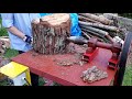 Łuparka świdrowa / rębak do drewna - budowa i zasada działania | Homemade log splitter wood