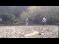 Val skipping rocks Myrtle Park