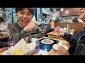 seoul vlog 🌸 cafe hopping (croissant waffle), coex library, what i eat (udon + katsu), friends