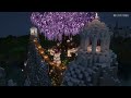 Minecraft Timelapse | Elven Town - Elora : Tree of Amethyst | Survival World Map Download