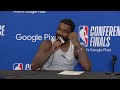 Kyrie Irving Talks Game 1 Win vs Timberwolves, Full Postgame Interview