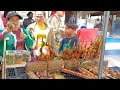 Amazing! Cambodia Countryside Street Food - Palm Cake, Desserts, Shrimps, Chicken, Fish Cake, & More