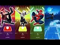DC Marvel Tiles Hop, Miles Morales vs Spider Gwen vs SpiderMan vs Venom