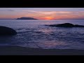 [4K ASMR] PERFECT SUNSET 60min Ocean Waves, Beach Sunset | No Loop