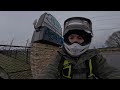 Winter Motorcycle Riding Challenge KLX300  @MotoGiant How COLD Was It Today?