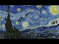 Starry Night by Vincent van Gogh | ART IN MOTION | 1 Hour Loop with Music | TELEVISION SCREENSAVER