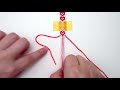 Happy Valentine's Day Heart Cute Vertical Macrame Friendship Bracelets | Easy Tutorial for Beginners