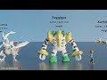 Legendary Pokemon Size comparison 3D (100+ Pokemon)