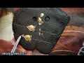 How to make gold earrings // 2 in 1 earrings making #howtomake