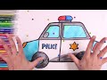 Colorea a POCOYÓ de policía y a PATO de ladrón 👮🌈 Dibujos para niños