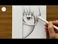 Easy anime drawing ||  How to draw anime step by step || Easy drawing for beginners