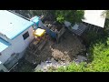 Best Machinery Commence With Bulldozer Clearing Stone And Dumper Truck Ton Pouring Rock In To Drity