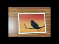 Easy Silhouette Art | Acrylic painting