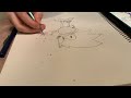 Drawing sonic the hedgehog (practice run)
