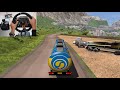 Indian Truck Driver struggling on road | Amazing driving skills | Euro truck simulator 2