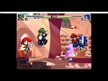 MUGEN: Mario & Luigi vs Sonic & Knuckles (round 2)