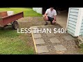 DIY Pea Gravel & Paver Walkway For UNDER $40