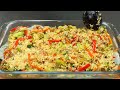 I make broccoli and rice like this every weekend! Recipe for delicious rice and vegetables.