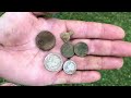 Big Silver Coin Under an Old Sidewalk 🙌