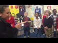 Sean and his kindergarten class singing LOVE spells love