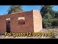 CONSTRUÇÃO ECONÔMICA| QUANTO DE MATERIAL FOI USADO?PREÇO DOS MATERIAIS E MÃO DE OBRA #construção