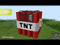 Minecraft WORKING TNT HOUSE BUILD CHALLENGE - NOOB vs PRO vs HACKER vs GOD / Animation