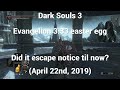 Dark Souls 3: Evangelion 3.33 easter egg