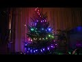 Arduino controlled Christmas tree lights demonstration